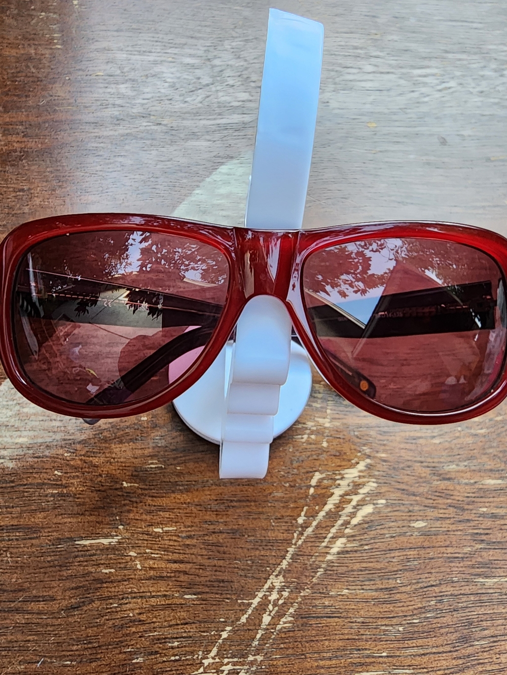 Guess Red Plastic Sunglasses GU6191 Pink Tint Lenses Y2K Retro Chic 58mm